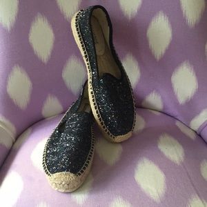 Never worn Navy Sparkle Glitter Soludos!